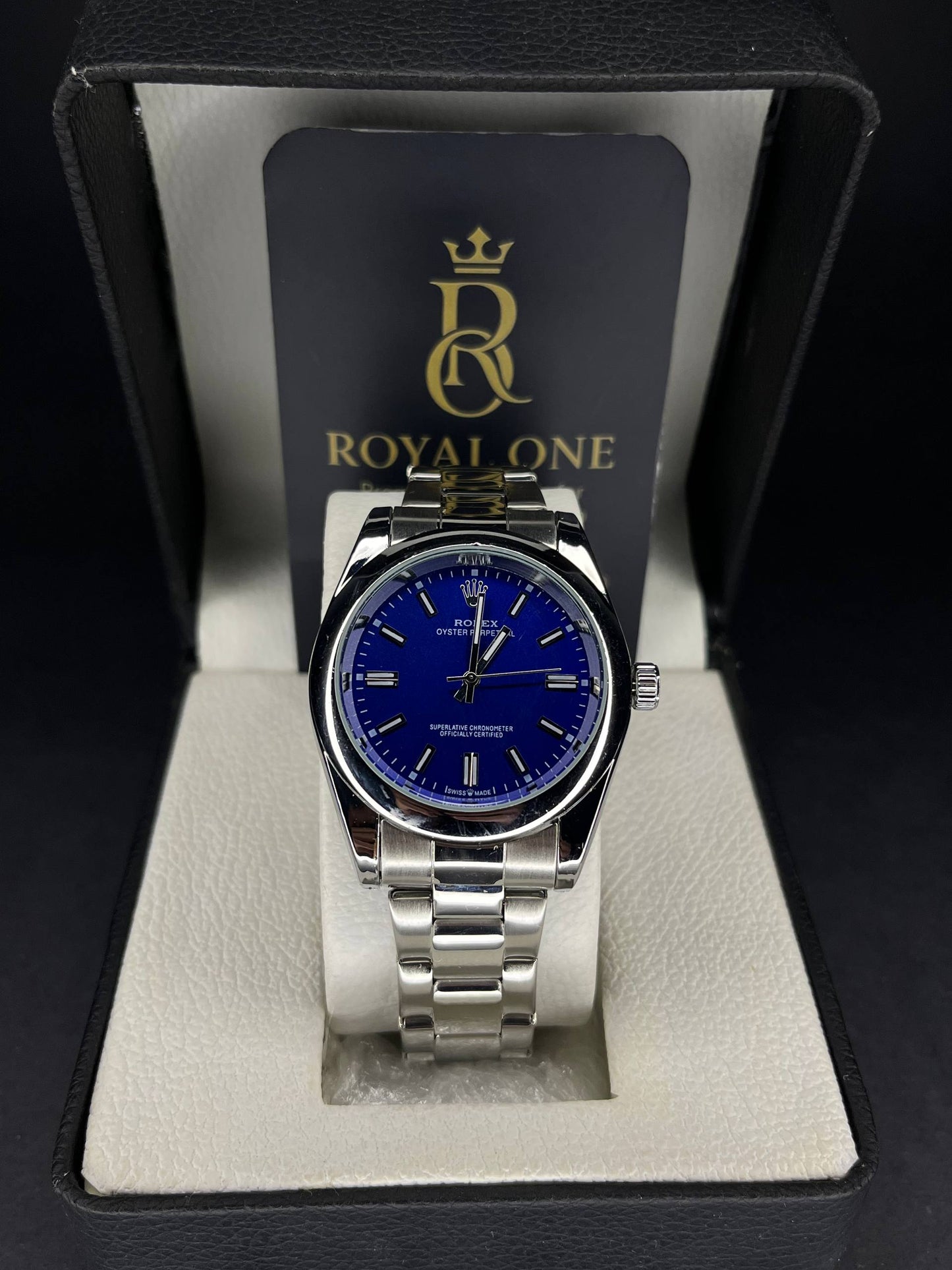 Rolex Oyster Perpetual( navy blue Dial)