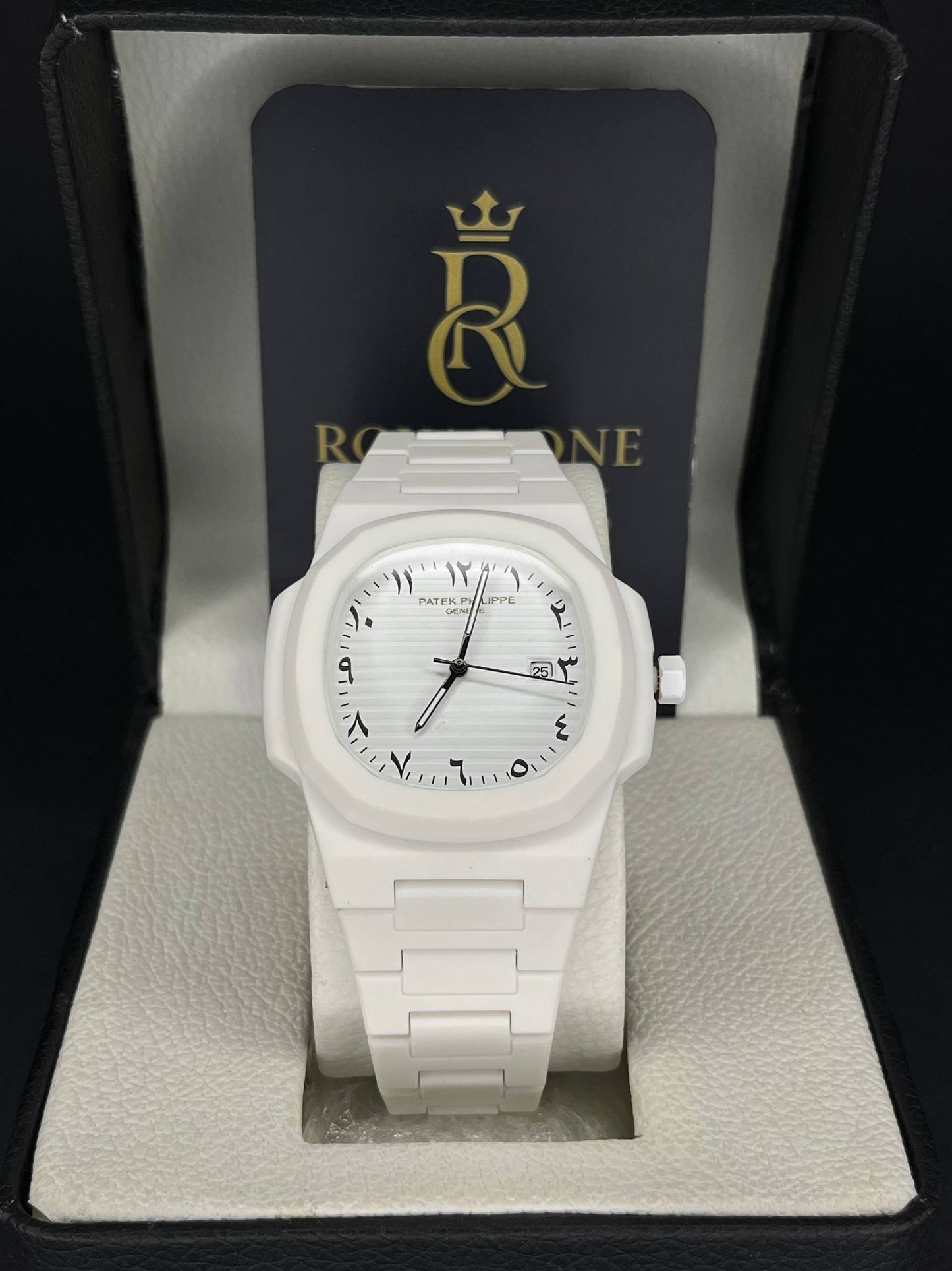 Patek Philippe _White Carbon Noir "Arabic V"